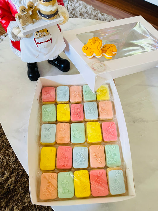 Christmas Advent Calendar Sugar Cookies