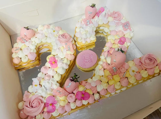 Custom Number Cookie Cake