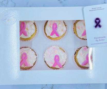 Pink Ribbon Cupcake