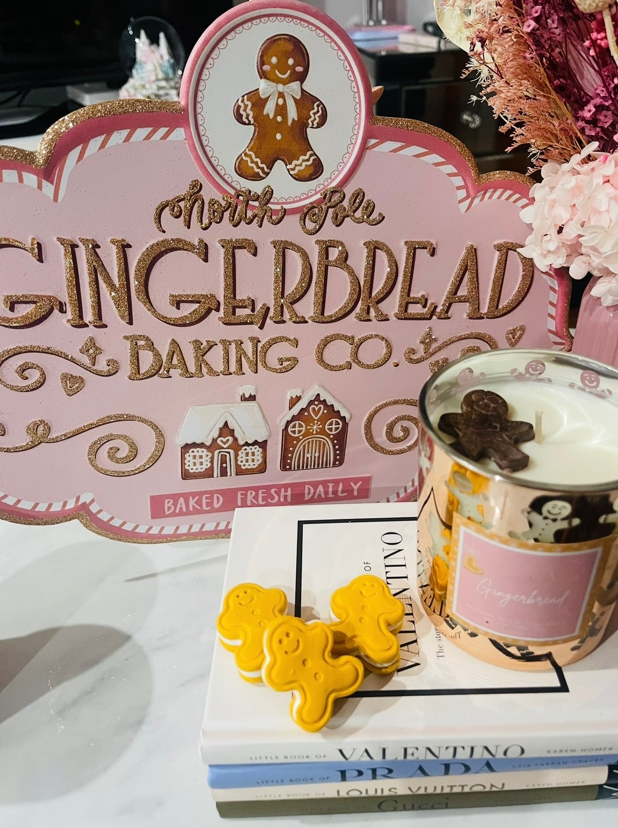 Gingerbread Large Candle